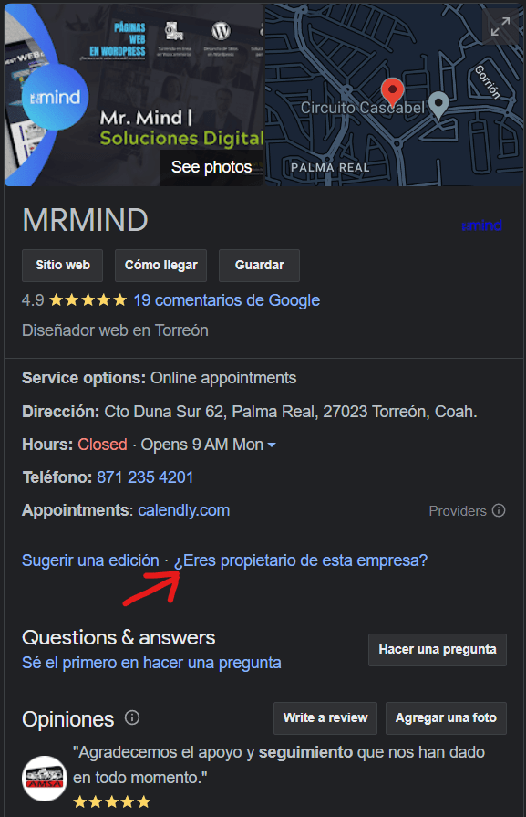Perfil de negocio de google sin reclamar es uno de los errores comunes de seo local