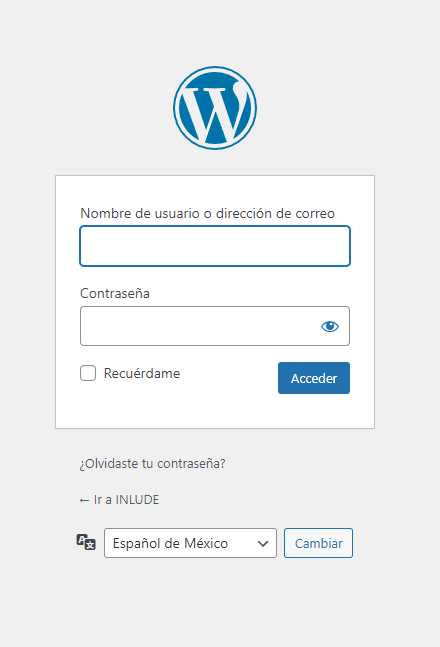 Como iniciar sesion en wordpress inicio de sesion en pagina web wordpress