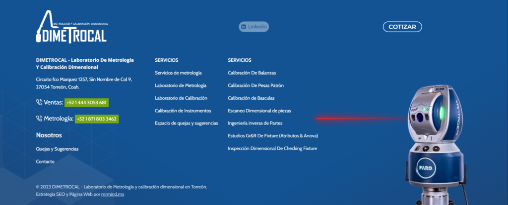 LABORATORIO DE METROLOGIA EN TORREON DIMETROCAL